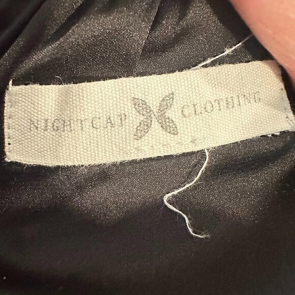 Nightcap Whimsical Silk Lined Whimsigoth Floral Skirt Size 1 Boho Festival Smock - Picture 7 of 10